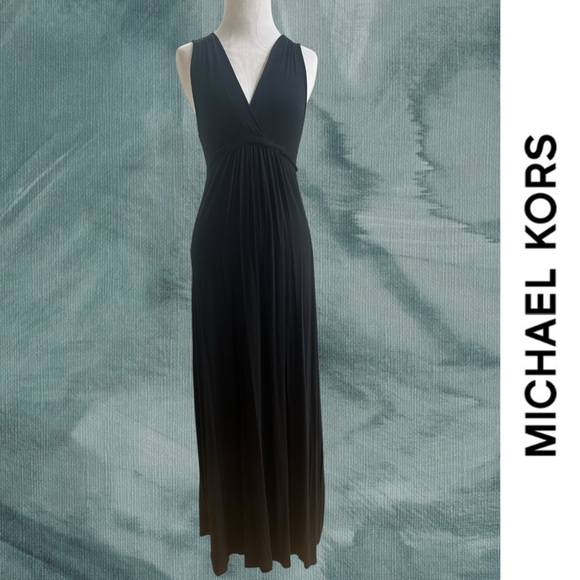 MICHAEL Michael Kors Dresses & Skirts - Michael Kors Black‎ Empire Waist Jersey Dress, Size XS, MSRP $128